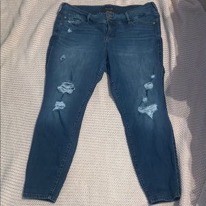 Torrid Ripped Skinny Jeans
